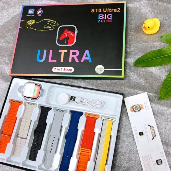 S10 Ultra 2 Smart Watch For Kids & Adults | 7 Stylish Straps